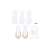 3 шт Белый, 2 шт Кожа (5 пар)