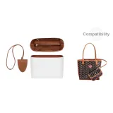 [Коричневый двухкомпонентный комплект] Мини подкладка + коричневая нижняя заколка-на сумка