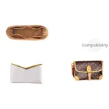 Багетная сумка, подкладка - бежевый