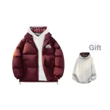 Бордовый (в комплекте с клетчатым внутренним слоем, свитшот)