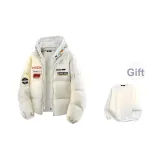 Шляпа цвета экрю, вышитая, в комплекте с круглым вырезом, свитшот