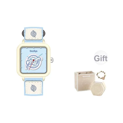 GCCLIYO Кварцевый механизм холст ремень унисекс синий циферблат