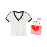 Белая футболка с коротким рукавом + коробка