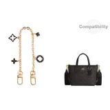 Золотистый клевер, четырехлистный, черный цветок, декоративная цепочка, 26,5 см