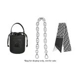 Свиной нос Серебряная цепочка Портативная 40 см + Шелковый шарф с принтом