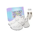 Белый + Эксклюзивная обувь Коробка + Подарочные носки