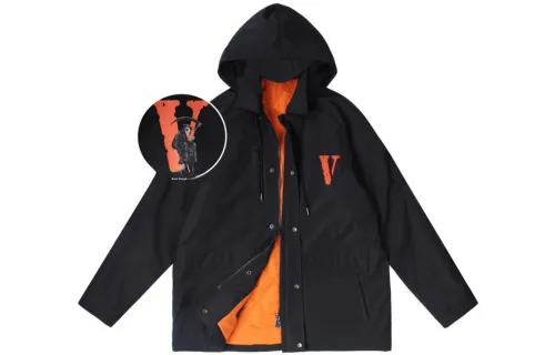 VLONE Big Logo Series Черный Унисекс Объемные куртки (пуфы)