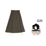 Кофейный - Обычный (Включает резинку для волос)