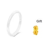 Браслет с глазурью "Кошачий глаз" [Белый, 9 мм]