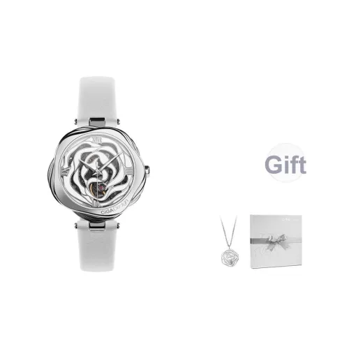 CIGA Design R Collection Danish Rose Автоматический Механический Механизм Часы с Ремешком из Натуральной Кожи