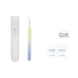 Ультра-острая целлулоидная нижняя заколка + кожаный чехол (включает 10 шт. дезинфицирующих хлопковых подушек)