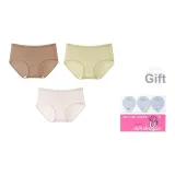 [3 упаковки] Туманный Лесной-Абрикос + Серо-Зеленый + Светло-Серый Белый