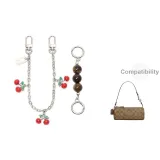 [Серебряный] Амбра Жемчужный + Вишня Декоративная Цепь 30 см