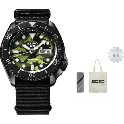 SEIKO Механический механизм Мужские часы 42,5мм*13,4мм Зеленый