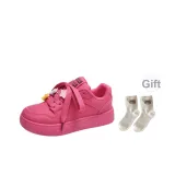 Розовый Красный + Подарок Носки