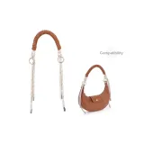 [Подмышка Спина] Коньяк Плетеная веревка Золотистая пряжка