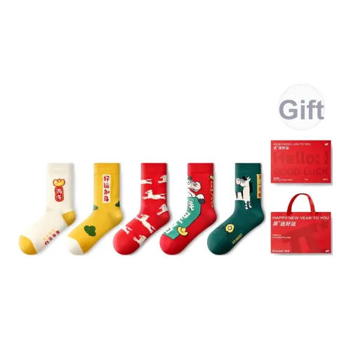 PRIMEET Носки Crew Унисекс Коробка из 5 пар