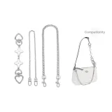 Клевер четырехлистный, цепь-удлинитель + цепочка 90 см + декоративная цепочка 40 см