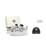 Чёрный Белый Горох [Женская Коробка Включена Шляпа]