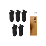 Коробка 6 пар (3 белых + 3 черных)