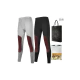 2 пачки (Светлый Фотиния Серый + Элегантный Черный) Чистый Хлопок Дружественный к коже / Флисовая подкладка Наколенники / Антибактериальный Удобный