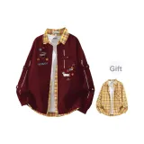 Бургунди куртка (в комплекте с желтой рубашкой)