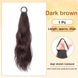 Один конский хвост [темно-кофейный] ленивая элегантность