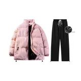 Комплект одежды (Розовый топ + Черные штаны)