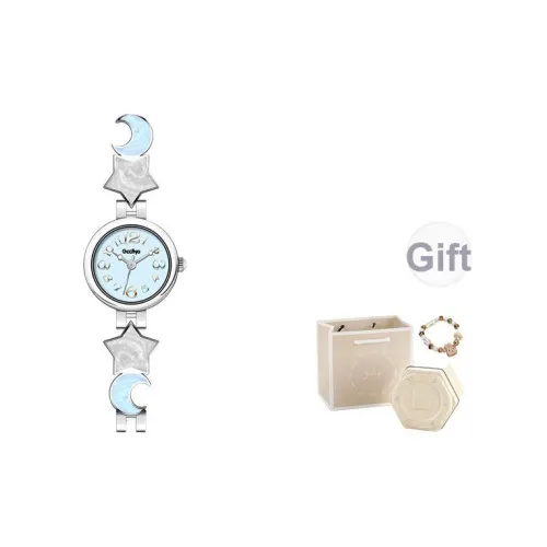 GCCLIYO Звезды Луна Браслет Коллекция Кварцевый механизм Сплав Ремень Часы Женские Многоцветный Циферблат