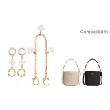 [Золотистый комплект из трех предметов] Четырехлистный клевер Удлинительная цепь 9,5 см * 2 + Четырехлистный клевер Декоративная цепь 40 см