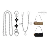 Черный четырехлистный клевер удлинитель цепи + декоративная цепь