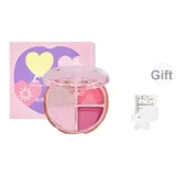 Z258-Рассвет 4 цвета Тени для век [04 Апрель Звездный Фиолетовый] 1 коробка [Включает портативные хлопковые подкладки]