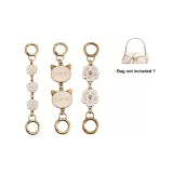 Древняя Золотая удлинительная цепочка [Камелия 15 см + Кошка 15 см + Вишневый цветок 13,5 см]