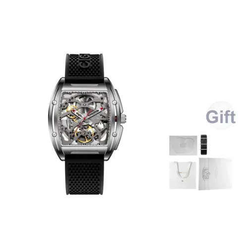 CIGA design Автоматический механический механизм Мужские часы Z Series 40,8mm*48mm*12,3mm Серебряные