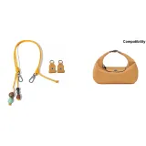 Набор с бусинами и плечевым ремнем из меда