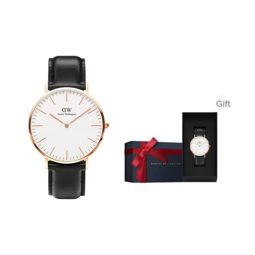 Daniel Wellington DW Мужские часы Кварцевый механизм 40 мм Белый циферблат Мужские часы