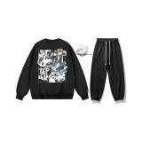 177 Черный (Свитшот с флисовой подкладкой) + Черный