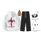 Белый комплект с подкладкой и утеплением (включает модное ожерелье + сумку через плечо)