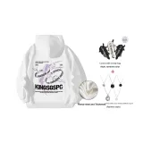 Белый, с флисовой подкладкой, утолщенный (в комплекте с сумкой через плечо + ожерельем)