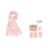 Светло-розовый + Розовый поздравительная открытка + Конверт + Наклейка