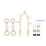 [Gold] Четырехлистный клевер Удлинительная цепь 2+Love Star Декоративная цепь