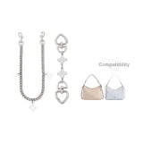 [Серебряный] Четырехлистный клевер Удлинитель цепи 15 см + Декоративная цепь 45 см