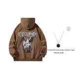 Кофейный (в комплекте с модным ожерельем)