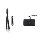 Черный 2,5 Широкий Ремень + Накладки на Плечи