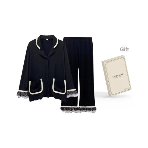 QIAOYUN Пижамный комплект женский Gift Box Set черный