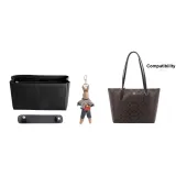 [Трехкомпонентный комплект] Черный лайнер + черный плечевой ремень + кролик подвеска