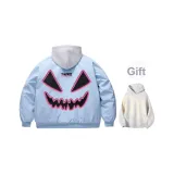 Светло-синий [MY1099 Хлопковый пуховик] (в комплекте с высококачественным белым и серым свитшотом с фотокемией)