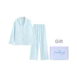 Мятно-синий, подводный мир, длинный, клетчатый, коробка