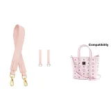 [Стиль 4] Розовый Широкий Ремешок Золотистый Застежка + Износостойкая Застежка