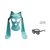 Синий стиль позиционирования уха с бесплатными мозаичными причудливыми солнцезащитными очками